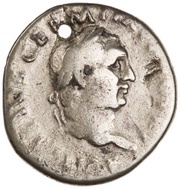 Denarius - Vitellius, Aulus Vitellius Germanicus, and Vitellia LIBERI IMP GERMAN obverse image