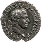 Denarius - Vitellius VICTORIA AVGVSTI; Victory obverse image