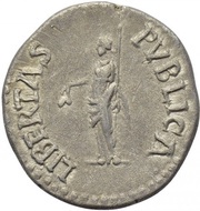Denarius - Vespasian LIBERTAS PVBLICA; Libertas, Rome, 69-70 reverse image