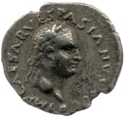 Denarius - Vespasian CONSENSVS EXERCITVS obverse image