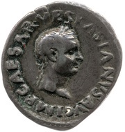 Denarius - Vespasian CONSENSVS EXERCIT obverse image