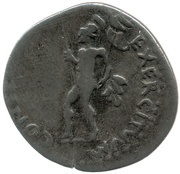 Denarius - Vespasian CONS[ENSVS] EXERCITVVM; Mars, Rome, 69-70 reverse image