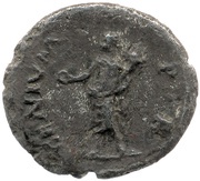 Denarius - Vespasian GENIVM P R; Genius, Rome, 69-70 reverse image