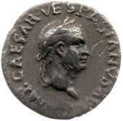 Denarius - Vespasian, Titus, and Domitian TITVS ET DOMITIANVS PRIN IV obverse image