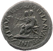 Denarius - Vespasian, Titus, and Domitian TITVS ET DOMITIANVS PRIN IV, Rome, 69-70 reverse image