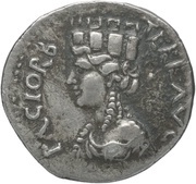 Denarius - Vespasian PACI ORB TERR AVG, Rome, 69-70 reverse image