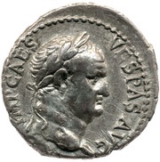 Denarius - Vespasian AVG obverse image
