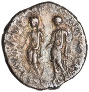 Denarius - Vespasian, Titus, and Domitian LIBERI IMP AVG VESPAS, Rome, 69-70 reverse image