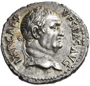 Denarius - Vespasian CONCORDIA AVG; Ceres obverse image