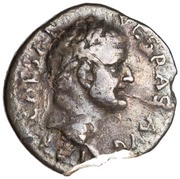 Denarius - Vespasian, Titus, and Domitian LIBERI IMP AVG VESPAS obverse image