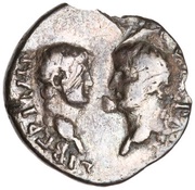 Denarius - Vespasian, Titus, and Domitian LIBERI IMP AVG VESPAS, Rome, 69-70 reverse image