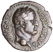Denarius - Vespasian, Titus, and Domitian LIBERI IMP AVG VESPAS obverse image