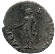 Denarius - Vespasian PACIS EVENTVM; Bonus Eventus, Rome, 69-71 reverse image