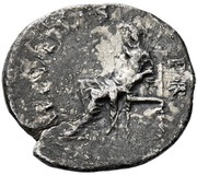 Denarius - Vespasian SECVRITAS P R; Securitas, Rome, 69-71 reverse image