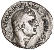 Denarius - Vespasian, Titus, and Domitian TITVS ET DOMITIANVS PRINC IVVEN obverse image