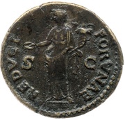 Denarius - Vespasian COS ITER; Aequitas, Rome, 70 reverse image