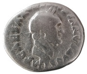 Denarius - Vespasian COS ITER TR POT; Mars obverse image