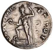 Denarius - Vespasian COS ITER TR POT; Neptune, Rome, 70 reverse image