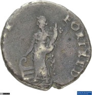 Denarius - Vespasian COS ITER FORT RED; Fortuna, Rome, 70 reverse image