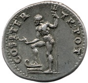 Denarius - Vespasian COS ITER TR POT; Neptune, Rome, 70 reverse image