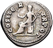 Denarius - Vespasian COS ITER TR POT; Pax, Rome, 70 reverse image