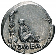 Denarius - Vespasian IVDAEA; Judaea, Rome, 70 reverse image