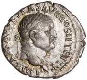 Denarius - Vespasian PACI AVGVSTAE; Victory obverse image