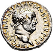Denarius - Vespasian PACI ORB TERR AVG Φ obverse image