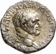 Denarius - Vespasian, Titus, and Domitian LIBERI IMP AVG VESPAS obverse image