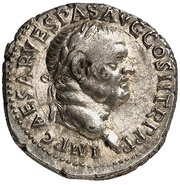 Denarius - Vespasian, Titus, and Domitian LIBERI IMP AVG VESPAS obverse image