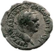 Denarius - Vespasian PACI ORB TERR AVG obverse image