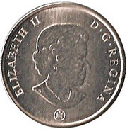 25 Cents - Elizabeth II Downy Woodpecker obverse image