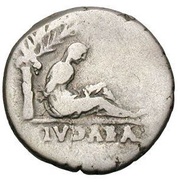 Denarius - Vespasian IVDAEA; Judaea, Rome, 71 reverse image