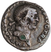 Denarius - Vespasian IVDAEA DEVICTA; Judaea obverse image