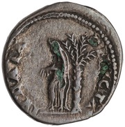 Denarius - Vespasian IVDAEA DEVICTA; Judaea, Rome, 71 reverse image