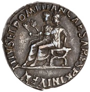 Denarius - Vespasian, Titus, and Domitian TITVS ET DOMITIAN CAESARES PRIN IVEN, Rome, 71 reverse image