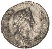 Denarius - Vespasian PACI ORB TERR AVG, Rome, 71 reverse image