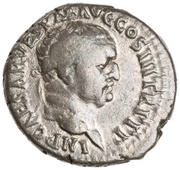 Denarius - Vespasian, Titus, and Domitian LIBERI IMP AVG VESPAS obverse image