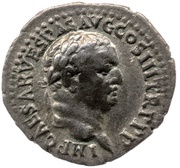 Denarius - Vespasian PACI ORB TERR AVG obverse image