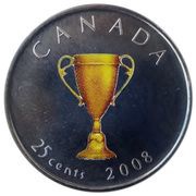 25 Cents - Elizabeth II Congratulation 2008, Canada, 2008 reverse image