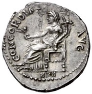 Denarius - Titus CONCORDIA AVG; Ceres, Rome, 71 reverse image