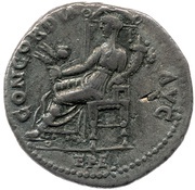 Denarius - Titus CONCORDIA AVG; Ceres, Rome, 71 reverse image