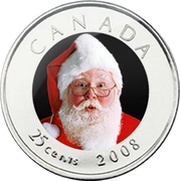 25 Cents - Elizabeth II Christmas reverse image