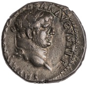 Denarius - Titus PACI AVGVSTAE; Victory obverse image