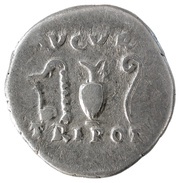Denarius - Vespasian AVGVR TRI POT, Rome, 72-73 reverse image