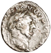 Denarius - Vespasian VICTORIA AVGVSTI; Victory obverse image