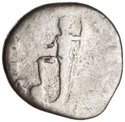 Denarius - Titus NEP RED; Neptune, Rome, 72-73 reverse image