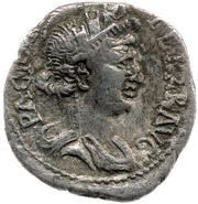 Denarius - Vespasian PACI ORB TERR AVG, Rome, 72-73 reverse image