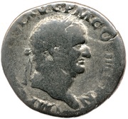 Denarius - Vespasian S P Q R obverse image