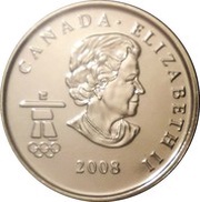 25 Cents - Elizabeth II Miga; Colored obverse image